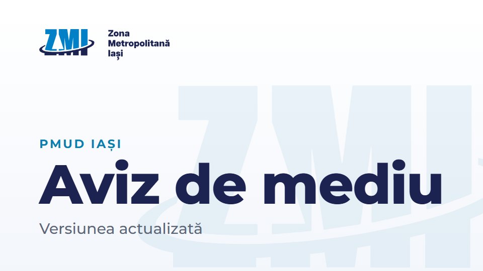 Copertă document: Aviz de mediu versiunea actualizată