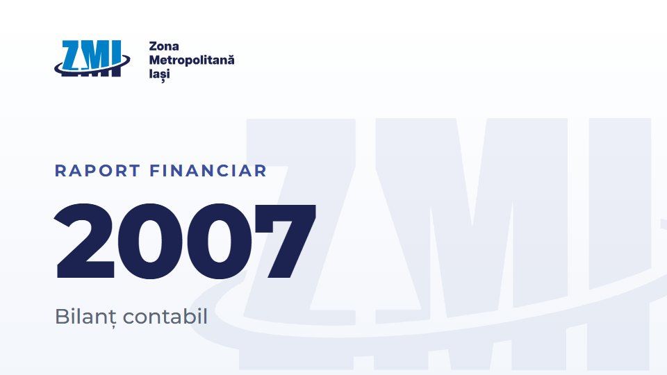 Copertă document: Bilanț 2007