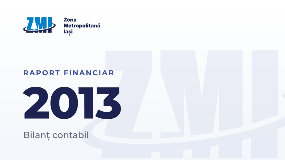 Copertă document: Bilanț 2013