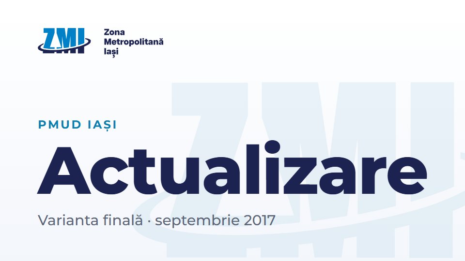 Copertă document: PMUD Iași – Actualizare finală_sept_2017