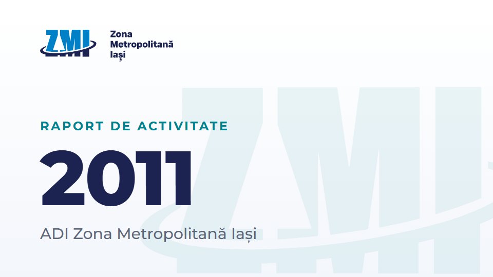Copertă document: Raport ADI ZMI 2011
