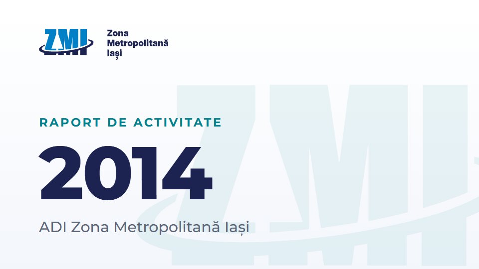 Copertă document: Raport ADI ZMI 2014