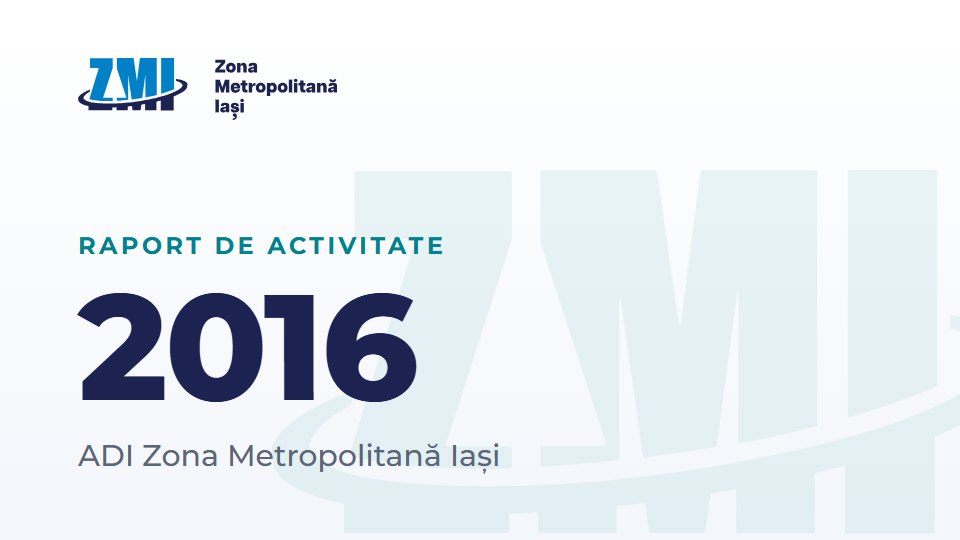 Copertă document: Raport ADI ZMI 2016