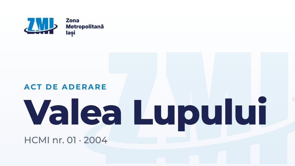Copertă document: Valea Lupului HCMI nr. 01 din 2004